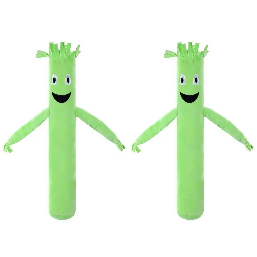 2x Paws & Claws 54cm Wavy Arm Man Plush Pet/Dog Interactive Toy w/Squeaker GRN - Pets