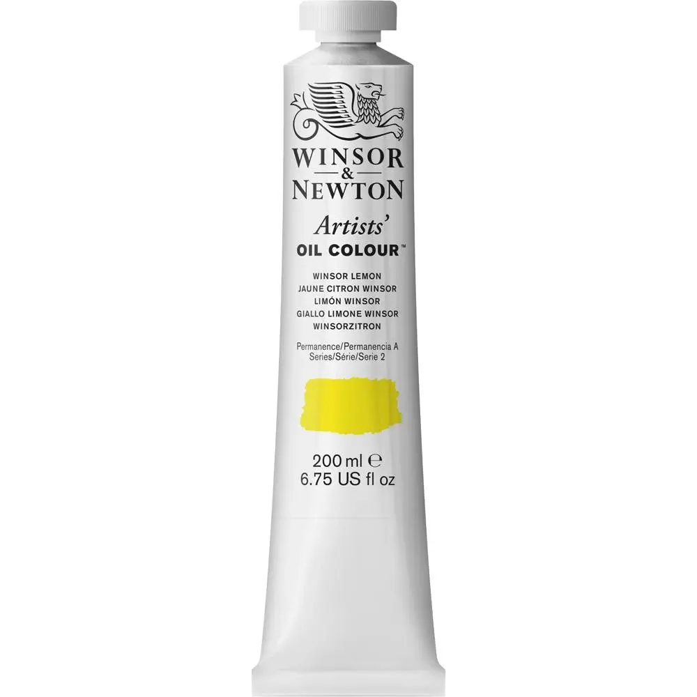 Winsor & Newton Artists Oil Colour 200ml Art Paint Tube Winsor Lemon Series 2 - Hobbies