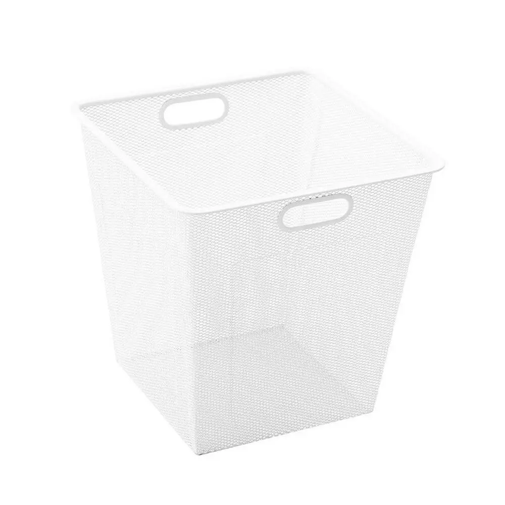 Boxsweden 33cm Metal Mesh Storage Basket Home/Office/Wardrobe/Kitchen Organiser - Home & Garden