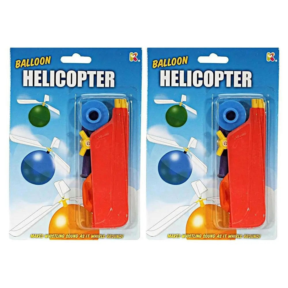 2x Discovery Helicopter Balloon 21cm Kit Fun Outdoor Toy 8y+ Kids/Children Asst - Toys & Games