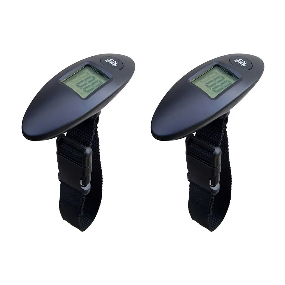 2x Tosca Mini Compact Travel Digital Luggage/Suitcase Weight Measuring Scale - Fashion
